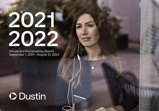 Thumbnail Dustin Group Annual Report 2021-2022