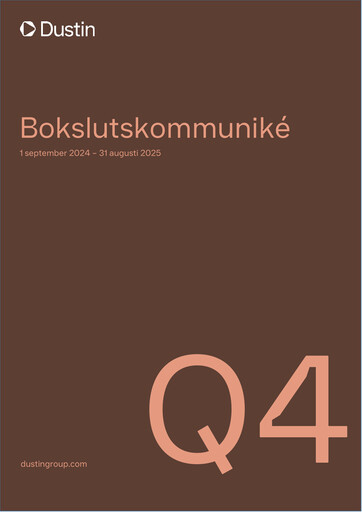Thumbnail Dustin Group Quarterly Report 2024-2025-q4