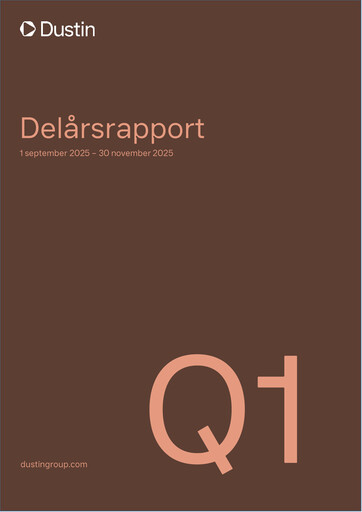 Thumbnail Dustin Group Quarterly Report 2025-2026-q1