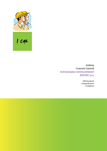 Vorschaubild Ambuja Cements
 Nachhaltigkeitsbericht 2017