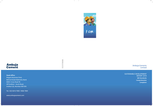 Vorschaubild Ambuja Cements
 Nachhaltigkeitsbericht 2018
