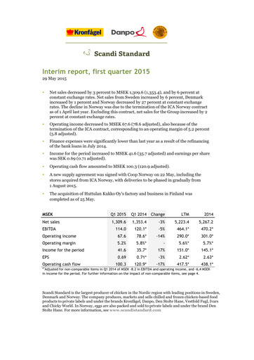 Thumbnail Scandi Standard AB Quarterly Report 2015-q1