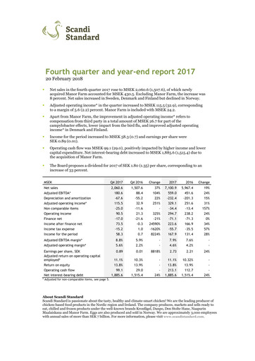 Thumbnail Scandi Standard AB Quarterly Report 2017-q4