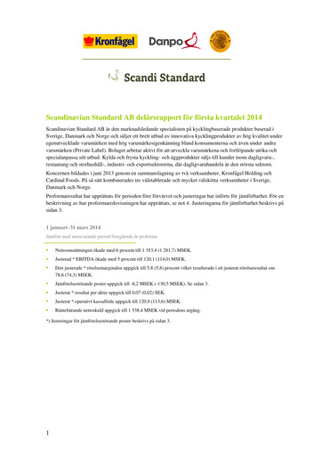 Thumbnail Scandi Standard AB Quarterly Report 2014-q1