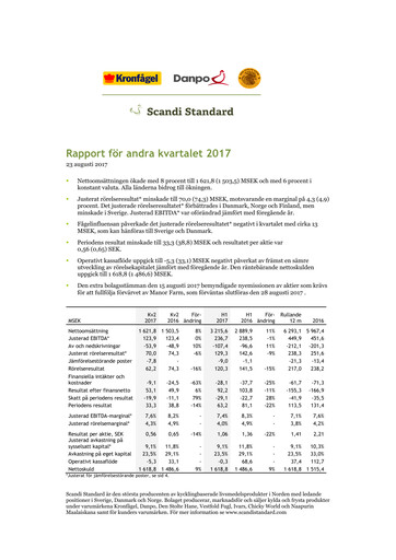 Thumbnail Scandi Standard AB Quarterly Report 2017-q2