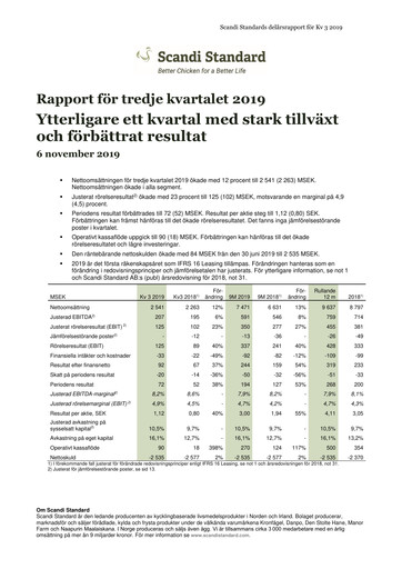 Thumbnail Scandi Standard AB Quarterly Report 2019-q3