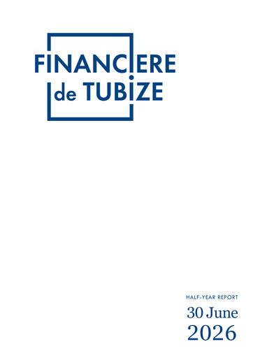 Thumbnail Financière de Tubize Half-year Report 2026-h1