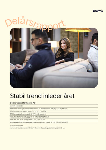 Thumbnail Knowit Quarterly Report 2024-q1