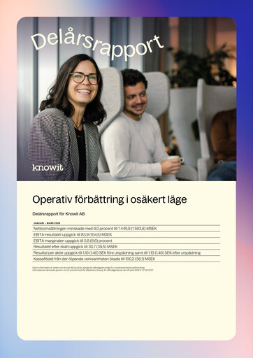Vorschaubild Knowit Quartalsbericht 2026-q1