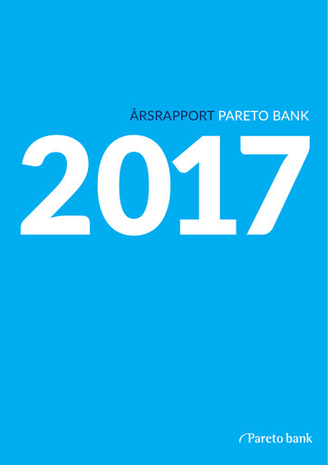 Thumbnail Pareto Bank Annual Report 2017