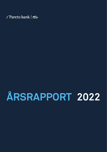 Thumbnail Pareto Bank Annual Report 2022