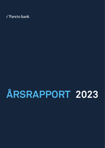 Thumbnail Pareto Bank Annual Report 2023