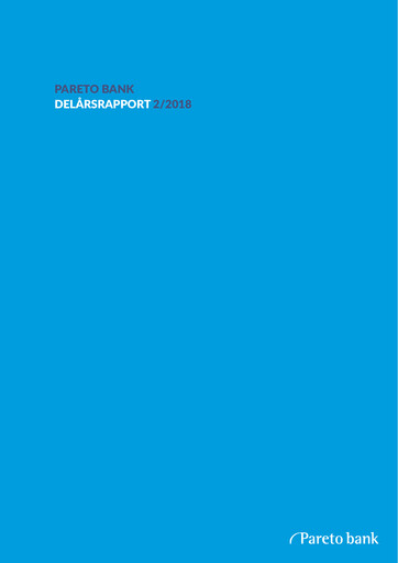 Thumbnail Pareto Bank Quarterly Report 2018-q2