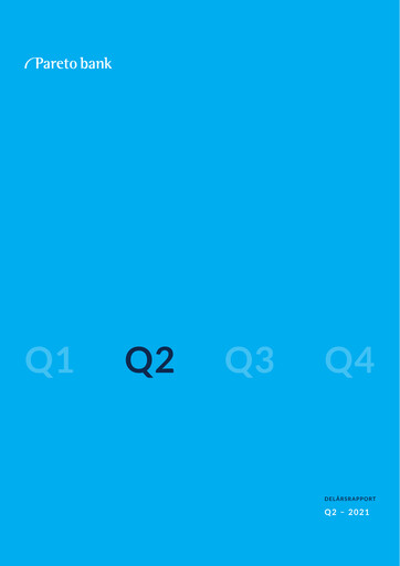 Thumbnail Pareto Bank Quarterly Report 2021-q2