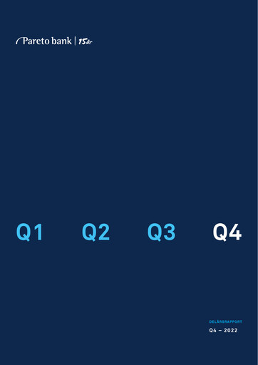 Thumbnail Pareto Bank Quarterly Report 2022-q4