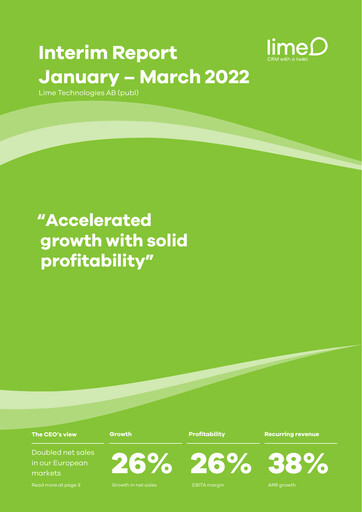 Miniature Lime Technologies AB Rapport trimestriel 2022-q1