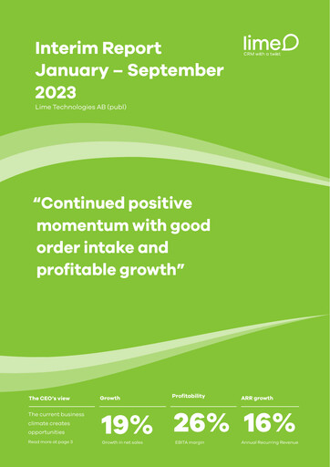 Miniature Lime Technologies AB Rapport trimestriel 2023-q3