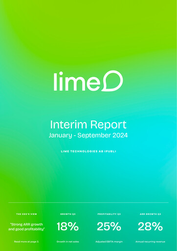 Miniature Lime Technologies AB Rapport trimestriel 2024-q3