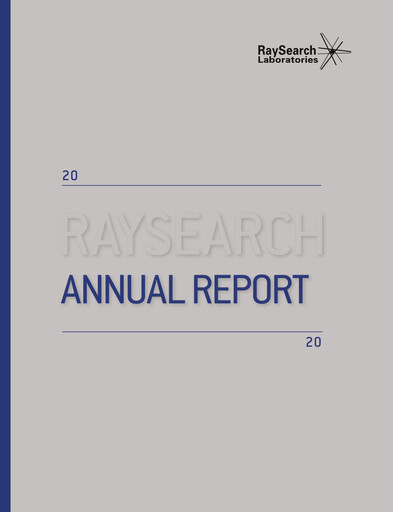 Thumbnail RaySearch Laboratories AB Annual Report 2020