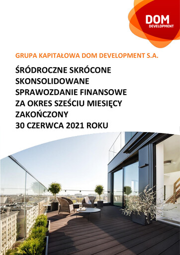 Thumbnail Dom Development Half-year Report 2021-h1