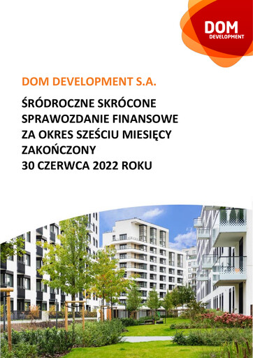 Thumbnail Dom Development Half-year Report 2022-h1