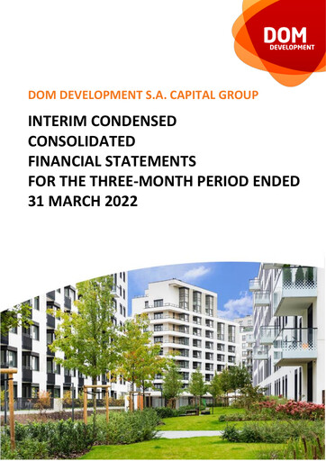 Vorschaubild Dom Development Quartalsbericht 2022-q1