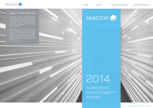 Thumbnail Akastor ASA ESG Report 2014