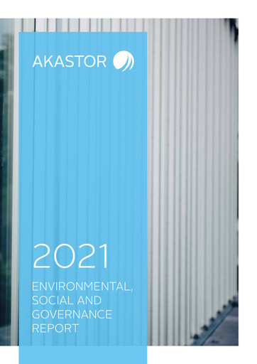 Thumbnail Akastor ASA ESG Report 2021