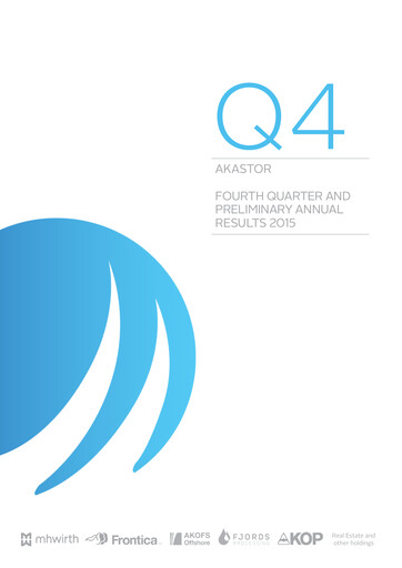 Thumbnail Akastor ASA Quarterly Report 2015-q4