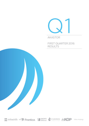 Thumbnail Akastor ASA Quarterly Report 2016-q1