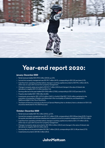 Thumbnail John Mattson Fastighetsföretagen Financial Report 2020