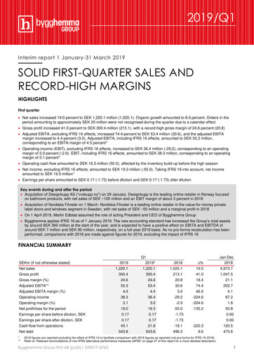 Thumbnail BHG Group AB Quarterly Report 2019-q1