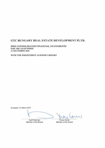 Thumbnail Globe Trade Centre Financial Statement 2020