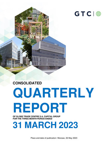 Thumbnail Globe Trade Centre Quarterly Report 2023-q1