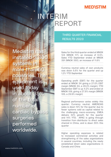 Thumbnail Medistim Quarterly Report 2023-q3