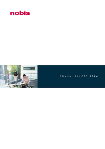 Thumbnail Nobia AB Annual Report 2004