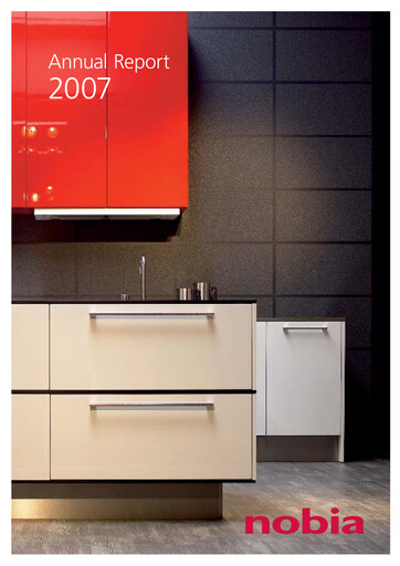 Thumbnail Nobia AB Annual Report 2007