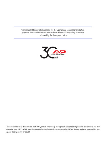 Vorschaubild Auto Partner Finanzmitteilung 2022