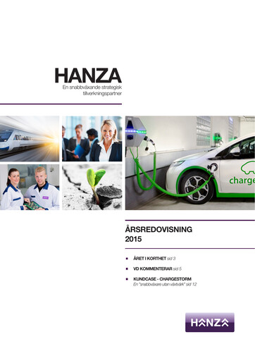 Thumbnail Hanza AB Annual Report 2015
