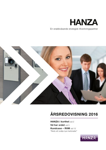 Thumbnail Hanza AB Annual Report 2016