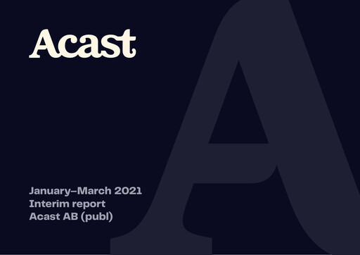 Thumbnail Acast AB Quarterly Report 2021-q1