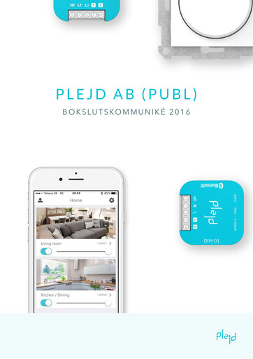 Miniature Plejd AB Bilan financier 2016