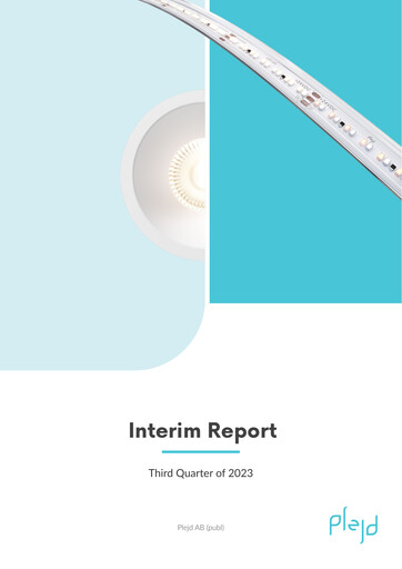 Thumbnail Plejd AB Quarterly Report 2023-q3
