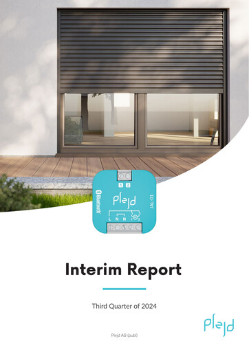 Thumbnail Plejd AB Quarterly Report 2024-q3