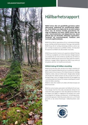 Thumbnail MilDef Group Sustainability Report 2022