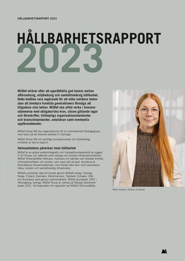 Thumbnail MilDef Group Sustainability Report 2023