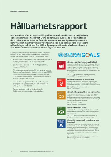 Thumbnail MilDef Group Sustainability Report 2025