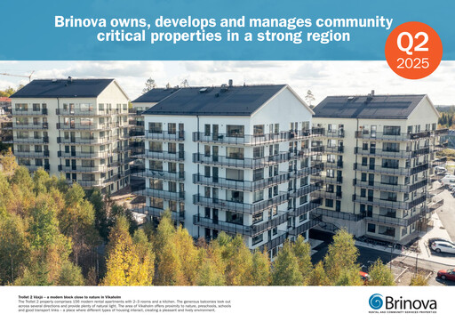 Miniature Brinova Fastigheter Rapport semestriel 2025-h1