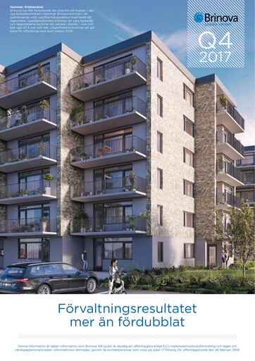 Thumbnail Brinova Fastigheter Quarterly Report 2017-q4
