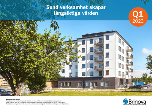 Thumbnail Brinova Fastigheter Quarterly Report 2023-q1